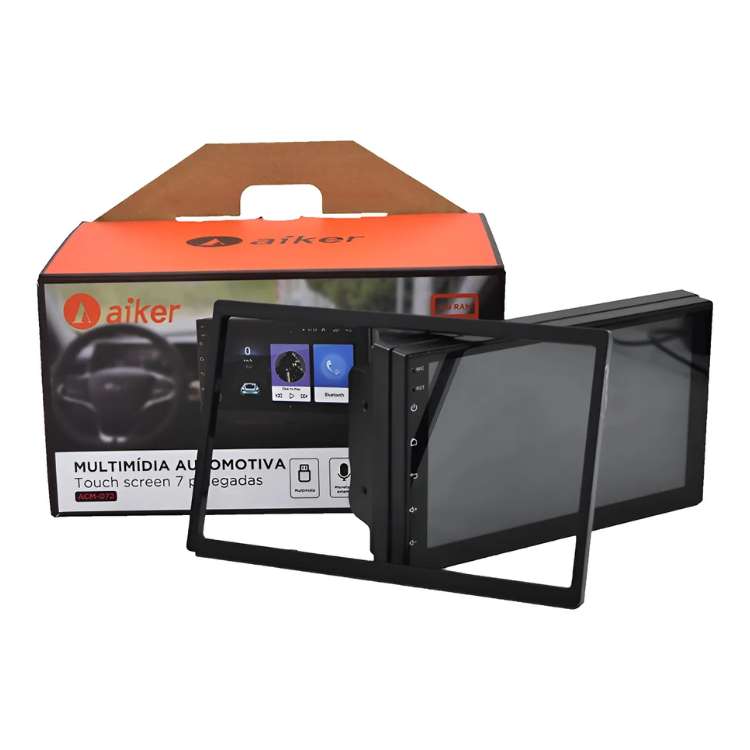 Multimídia Aiker ACM-07 Portátil – Tela 7”, Bluetooth